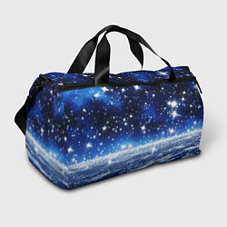 Сумки спортивные Космический синий абстрактный фон - текстура, цвет: 3D-принт
