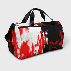 Сумки спортивные Monster energy огненная текстура, цвет: 3D-принт