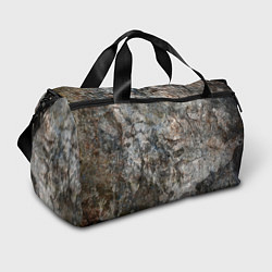 Сумки спортивные Абстракция - grey natural granite, цвет: 3D-принт