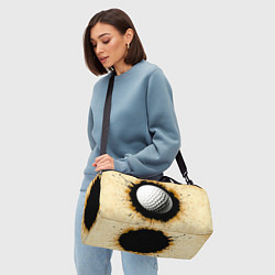 Сумки спортивные Мяч для гольфа на бежевом, цвет: 3D-принт — фото 2