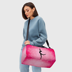Сумки спортивные Спортивная гимнастика на розовом, цвет: 3D-принт — фото 2