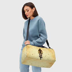 Сумки спортивные Трековый велосипедист на бежевом, цвет: 3D-принт — фото 2