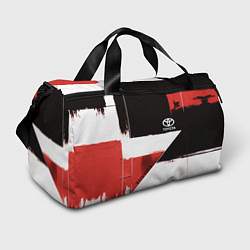 Сумки спортивные Toyota логотип, цвет: 3D-принт