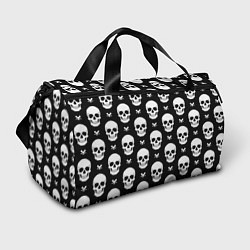 Спортивная сумка Черепной фон