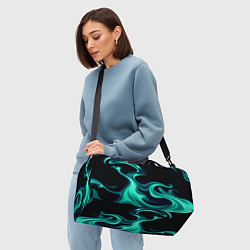 Сумки спортивные Color turquoise black, цвет: 3D-принт — фото 2