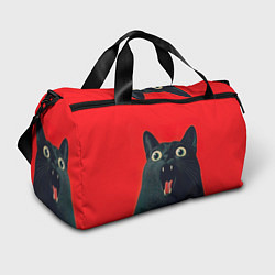 Сумки спортивные Котик в шоке, цвет: 3D-принт