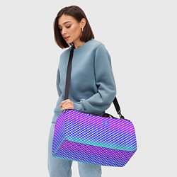 Сумки спортивные Monster шахматная клетка градиент, цвет: 3D-принт — фото 2