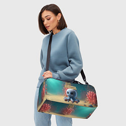 Сумки спортивные Blueberini Octopusini мем, цвет: 3D-принт — фото 2