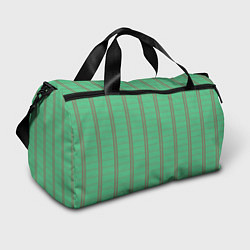 Спортивная сумка Color green cage brown stripes