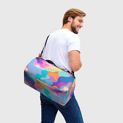 Сумки спортивные Разноцветные красивые облака, цвет: 3D-принт — фото 2