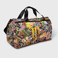 Сумки спортивные Monster energy stikers logo, цвет: 3D-принт