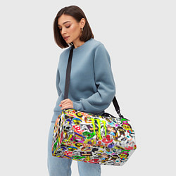 Сумки спортивные Monster energy стикеры бренды, цвет: 3D-принт — фото 2