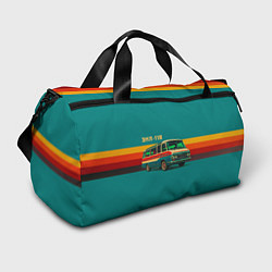 Сумки спортивные Ретро автобус ЗИЛ-118 поп-арт, цвет: 3D-принт