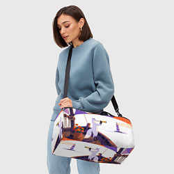 Сумки спортивные Лиса на корабле, цвет: 3D-принт — фото 2