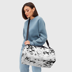 Сумки спортивные Borussia черно белые краски, цвет: 3D-принт — фото 2