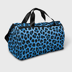 Сумки спортивные Леопардовый голубой, цвет: 3D-принт
