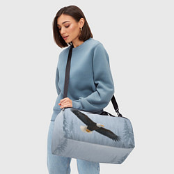 Сумки спортивные Зимний орёл, цвет: 3D-принт — фото 2