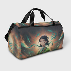 Сумки спортивные Маомао на фоне облаков, цвет: 3D-принт