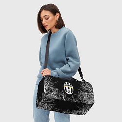 Сумки спортивные Ювентус деревья белые, цвет: 3D-принт — фото 2