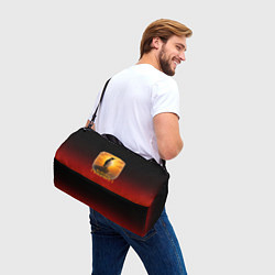 Сумки спортивные Король Пингвин пародия, цвет: 3D-принт — фото 2