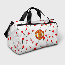 Сумки спортивные Манчестер Юнайтед розы паттерн, цвет: 3D-принт