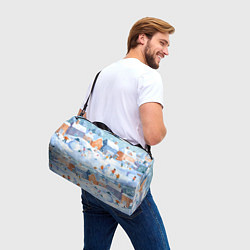 Сумки спортивные Предновогодний день во дворе, цвет: 3D-принт — фото 2