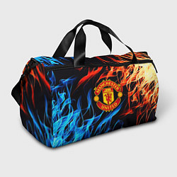 Сумки спортивные Манчестер Юнайтед огонь битва, цвет: 3D-принт