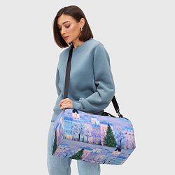 Сумки спортивные Новогодний двор, цвет: 3D-принт — фото 2