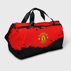 Сумки спортивные Манчестер Юнайтед краски брызги, цвет: 3D-принт