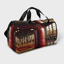 Сумки спортивные Боксёрский мешок в спортзале, цвет: 3D-принт