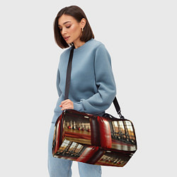 Сумки спортивные Боксёрский мешок в спортзале, цвет: 3D-принт — фото 2