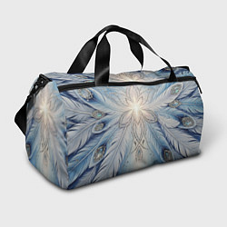 Сумки спортивные Ледяной перьевой орнамент со светом, цвет: 3D-принт