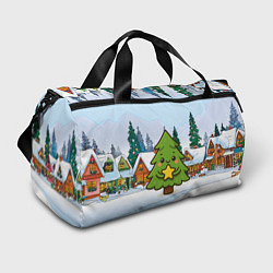 Сумки спортивные Милая елочка со звездой, цвет: 3D-принт