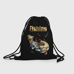 Рюкзак-мешок Gold Fishing, цвет: 3D-принт