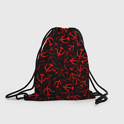 Рюкзак-мешок Серп и молот 2, цвет: 3D-принт