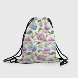 Рюкзак-мешок Цветы и бабочки 4, цвет: 3D-принт
