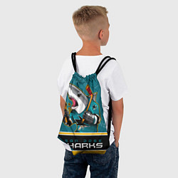 Рюкзак-мешок San Jose Sharks, цвет: 3D-принт — фото 2