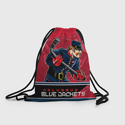 Рюкзак-мешок Columbus Blue Jackets, цвет: 3D-принт