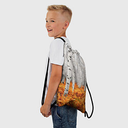 Рюкзак-мешок Березовая роща, цвет: 3D-принт — фото 2