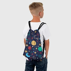 Рюкзак-мешок Звездное небо, цвет: 3D-принт — фото 2