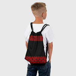 Рюкзак-мешок Славянский орнамент (на чёрном), цвет: 3D-принт — фото 2