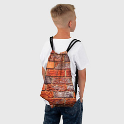 Рюкзак-мешок Кирпичи, цвет: 3D-принт — фото 2
