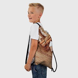 Рюкзак-мешок Коричные пряники, цвет: 3D-принт — фото 2
