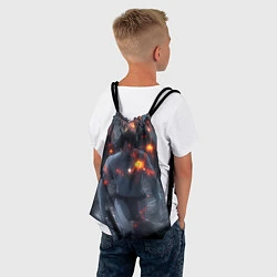 Рюкзак-мешок Темные силы, цвет: 3D-принт — фото 2