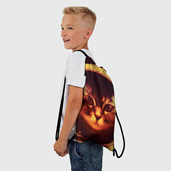 Рюкзак-мешок Кот космонавт, цвет: 3D-принт — фото 2