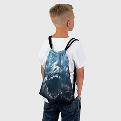Рюкзак-мешок Голодные пираньи, цвет: 3D-принт — фото 2
