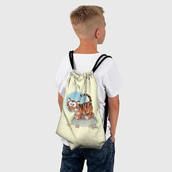 Рюкзак-мешок Маленький тигренок, цвет: 3D-принт — фото 2