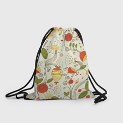 Рюкзак-мешок Поляна цветов, цвет: 3D-принт