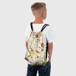 Рюкзак-мешок Поляна цветов, цвет: 3D-принт — фото 2