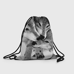Рюкзак-мешок Волчья семья, цвет: 3D-принт